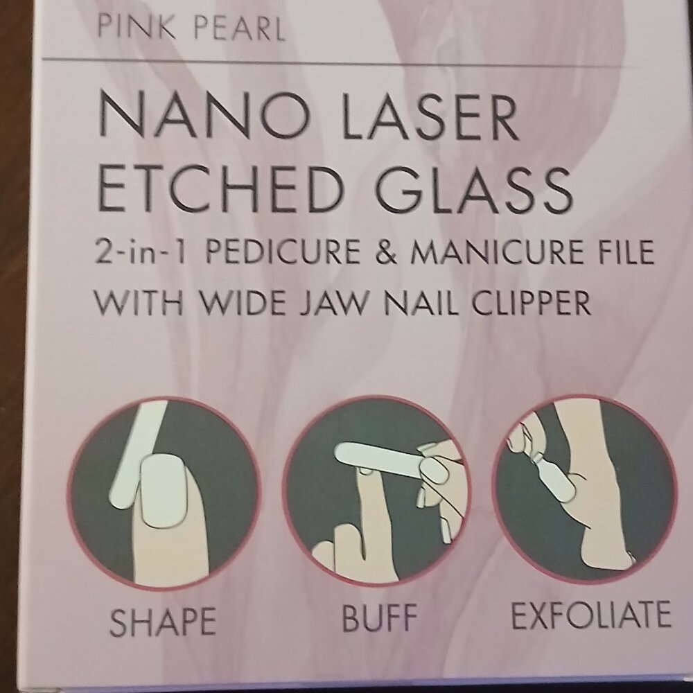 Spa-Rific Laser Etched Mani-Pedi File w/Nail Clipper